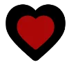 ❤️ Эмодзи «Красные простые буквы, иконки» для Telegram
