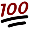 💯 Эмодзи «Красные простые буквы, иконки» для Telegram