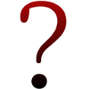 ❓ Эмодзи «Красные простые буквы, иконки» для Telegram