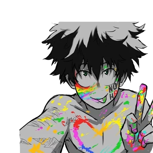 😜 Стикер «MyHeroAcademia» для Telegram