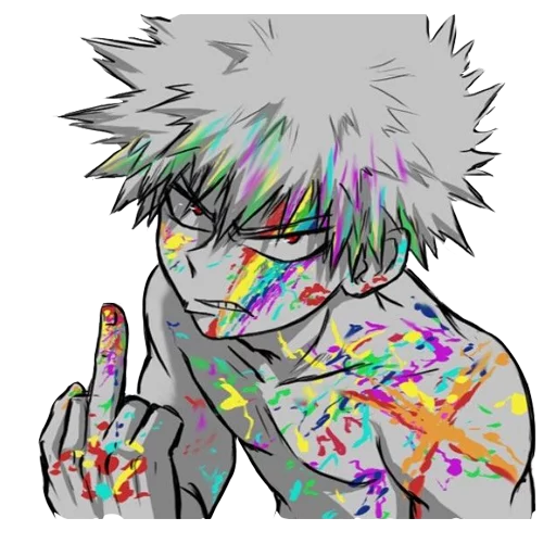 🖕 Стикер «MyHeroAcademia» для Telegram