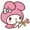 Стикер 17 ✌️Зайка My Melody