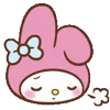 Стикер 5 ✌️Зайка My Melody