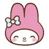 Стикер 10 ✌️Зайка My Melody