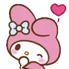 Стикер 30 ✌️Зайка My Melody