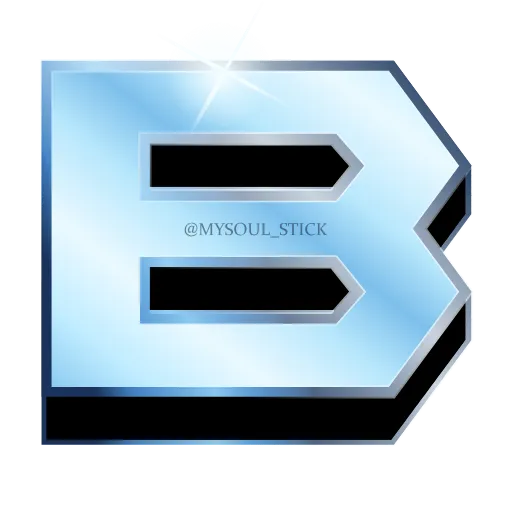🔠 Эмодзи «Голубые анимированные буквы, разделители, иконки» для Telegram