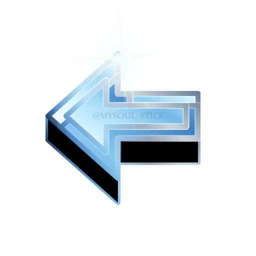 ⬅️ Эмодзи «Голубые анимированные буквы, разделители, иконки» для Telegram