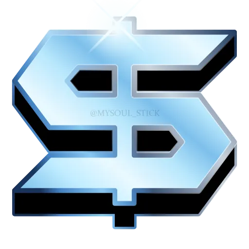 💲 Эмодзи «Голубые анимированные буквы, разделители, иконки» для Telegram