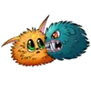 Стикер 17 😍 Tribbles - смайлы с монстриками