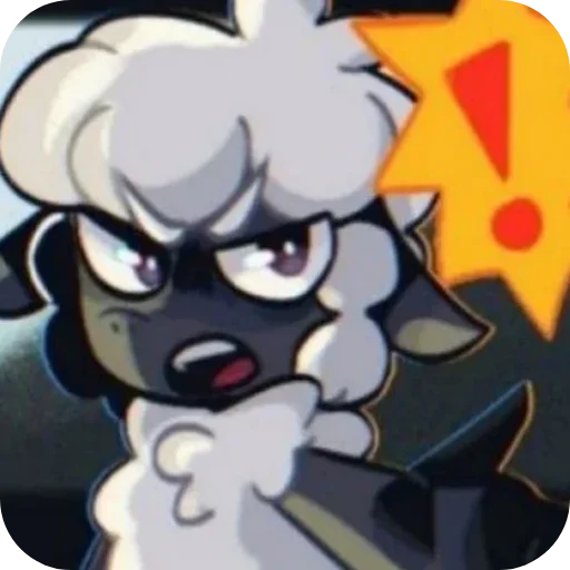 😠 Стикер «𝙒𝙤𝙤𝙡𝙮𝙮𝙮~» для Telegram