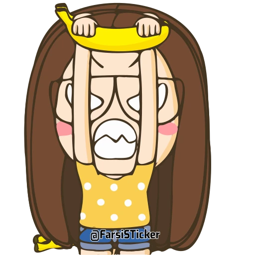 😡 Стикер «Farsi girl» для Telegram