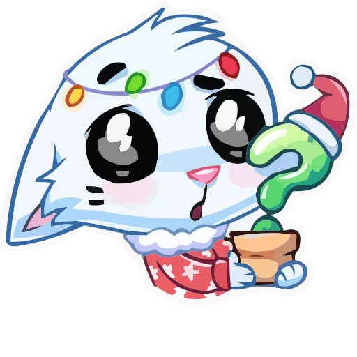 Стикер 30 animals #cute #our #static #vector #vk #xmas