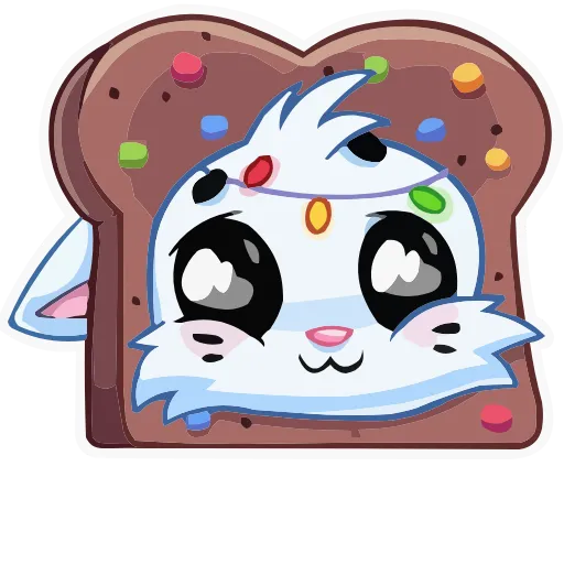 Стикер 33 animals #cute #our #static #vector #vk #xmas
