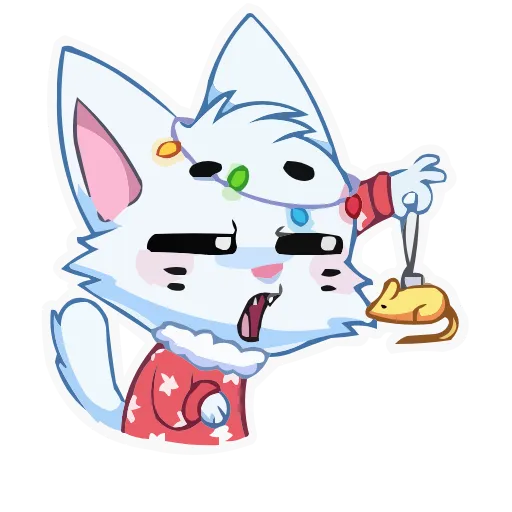 Стикер 27 animals #cute #our #static #vector #vk #xmas