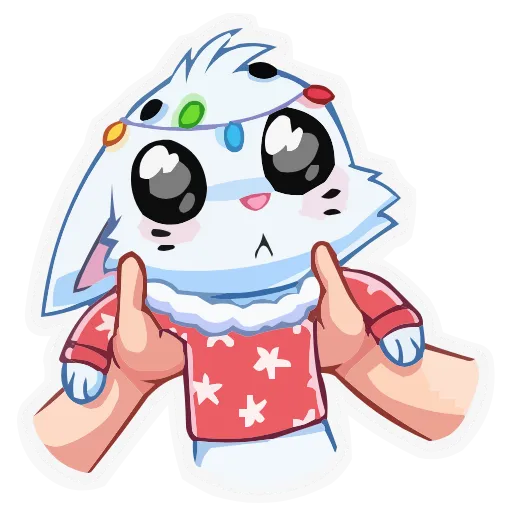 Стикер 13 animals #cute #our #static #vector #vk #xmas