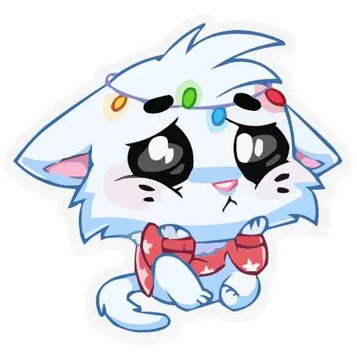 Стикер 4 animals #cute #our #static #vector #vk #xmas