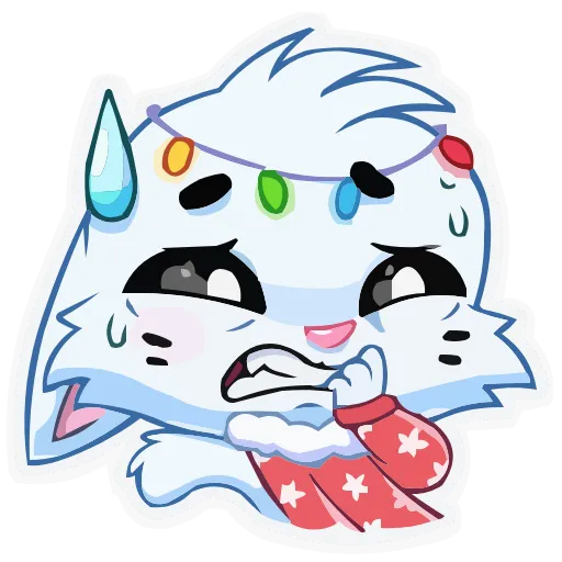 Стикер 43 animals #cute #our #static #vector #vk #xmas