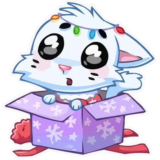 Стикер 29 animals #cute #our #static #vector #vk #xmas