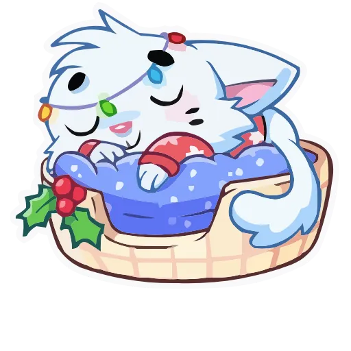 Стикер 44 animals #cute #our #static #vector #vk #xmas