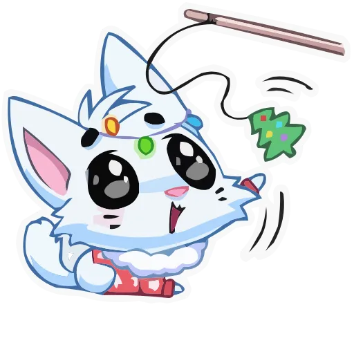Стикер 32 animals #cute #our #static #vector #vk #xmas