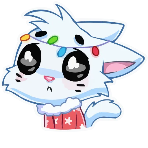 Стикер 11 animals #cute #our #static #vector #vk #xmas