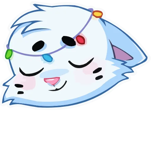 Стикер 36 animals #cute #our #static #vector #vk #xmas