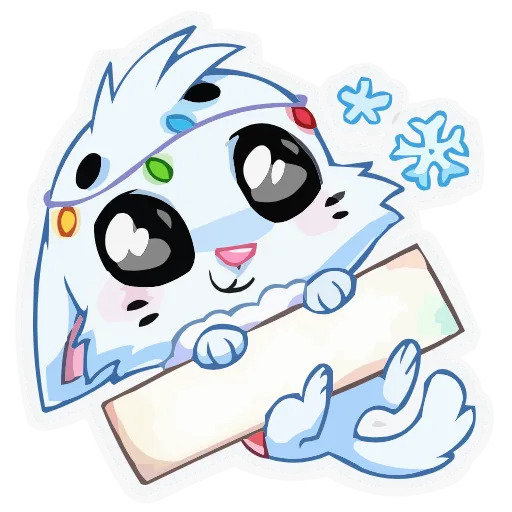 Стикер 37 animals #cute #our #static #vector #vk #xmas