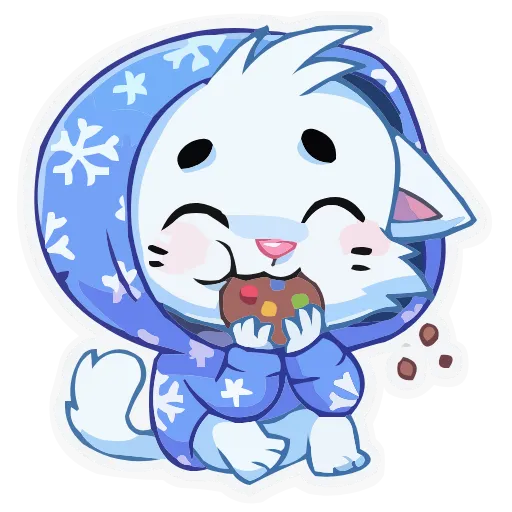 Стикер 41 animals #cute #our #static #vector #vk #xmas