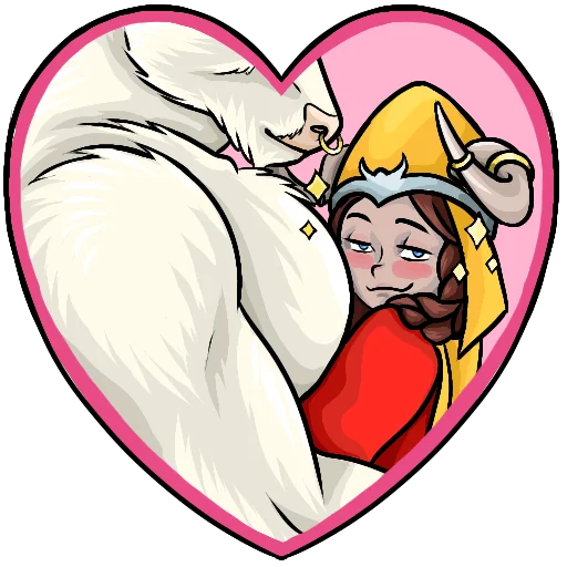 😼 Стикер «Для жителей Нирна» для Telegram