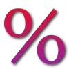 💯 Эмодзи «Фиолетово-красный градиент» для Telegram
