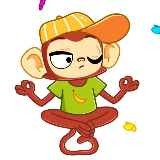 Стикер 8 Monkey