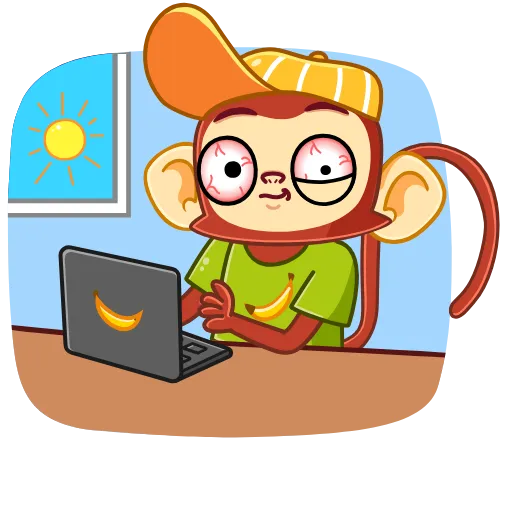 Стикер 10 Monkey
