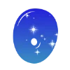 ❤️ Эмодзи «Sky - буквы в виде звёздного неба» для Telegram