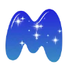 ❤️ Эмодзи «Sky - буквы в виде звёздного неба» для Telegram