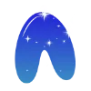 ❤️ Эмодзи «Sky - буквы в виде звёздного неба» для Telegram