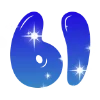 ❤️ Эмодзи «Sky - буквы в виде звёздного неба» для Telegram