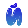❤️ Эмодзи «Sky - буквы в виде звёздного неба» для Telegram