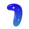 ❤️ Эмодзи «Sky - буквы в виде звёздного неба» для Telegram