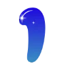 ❤️ Эмодзи «Sky - буквы в виде звёздного неба» для Telegram