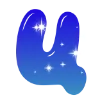 ❤️ Эмодзи «Sky - буквы в виде звёздного неба» для Telegram
