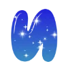 ❤️ Эмодзи «Sky - буквы в виде звёздного неба» для Telegram