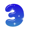 ❤️ Эмодзи «Sky - буквы в виде звёздного неба» для Telegram