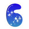 ❤️ Эмодзи «Sky - буквы в виде звёздного неба» для Telegram