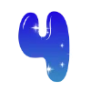 ❤️ Эмодзи «Sky - буквы в виде звёздного неба» для Telegram