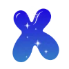 ❤️ Эмодзи «Sky - буквы в виде звёздного неба» для Telegram