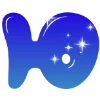 ❤️ Эмодзи «Sky - буквы в виде звёздного неба» для Telegram