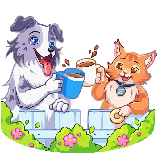 🥂 Эмодзи «Соседи» для Telegram
