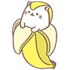 Стикер 16 Neko Banana Cat