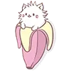 Стикер 5 Neko Banana Cat