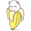 Стикер 9 Neko Banana Cat